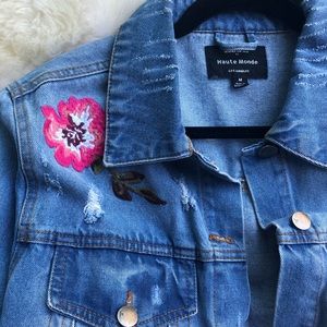 Embroidered Denim Jacket